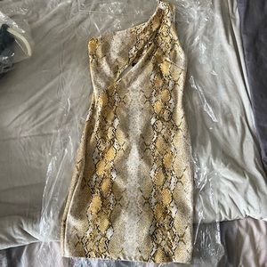 NWT Snake Print Mini Dress